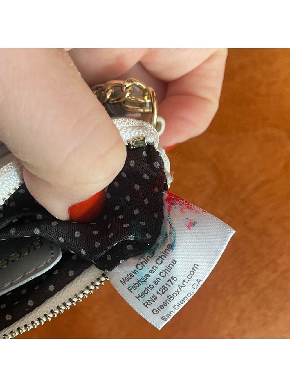 Chic Cat Print Wallet with Keychain - Picture 7 of 7